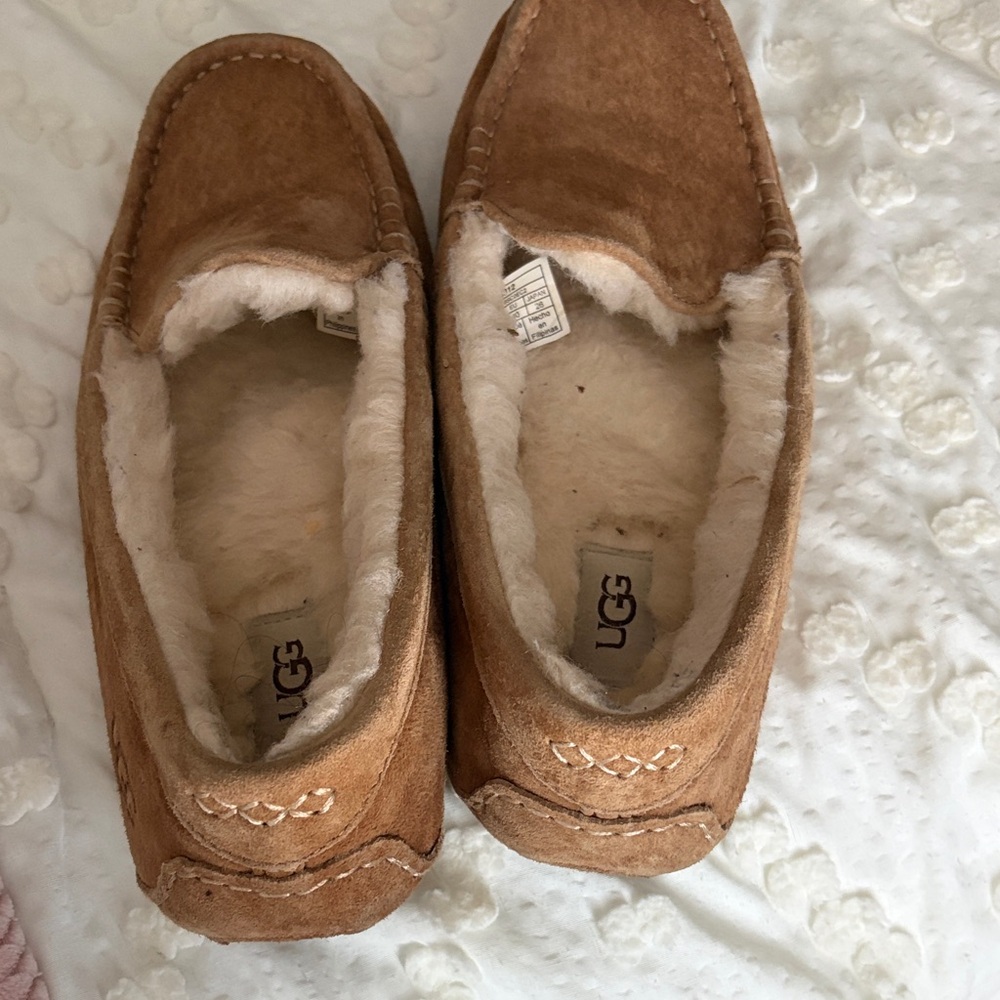 UGG Chestnut Suede Moccasins